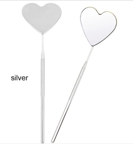 Szív formájú műszempillás tükör