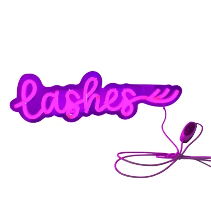 Lashes neon felirat-állítható fényerősségű