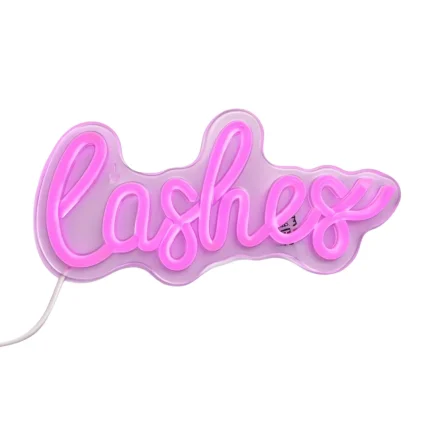 Lashes neon felirat