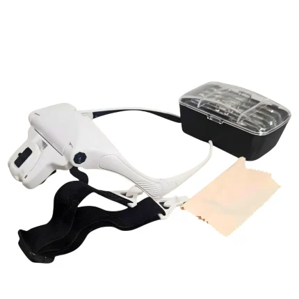 Nagyítószemüveg LED lámpával