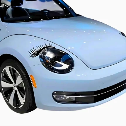 Műszempillás autós matrica