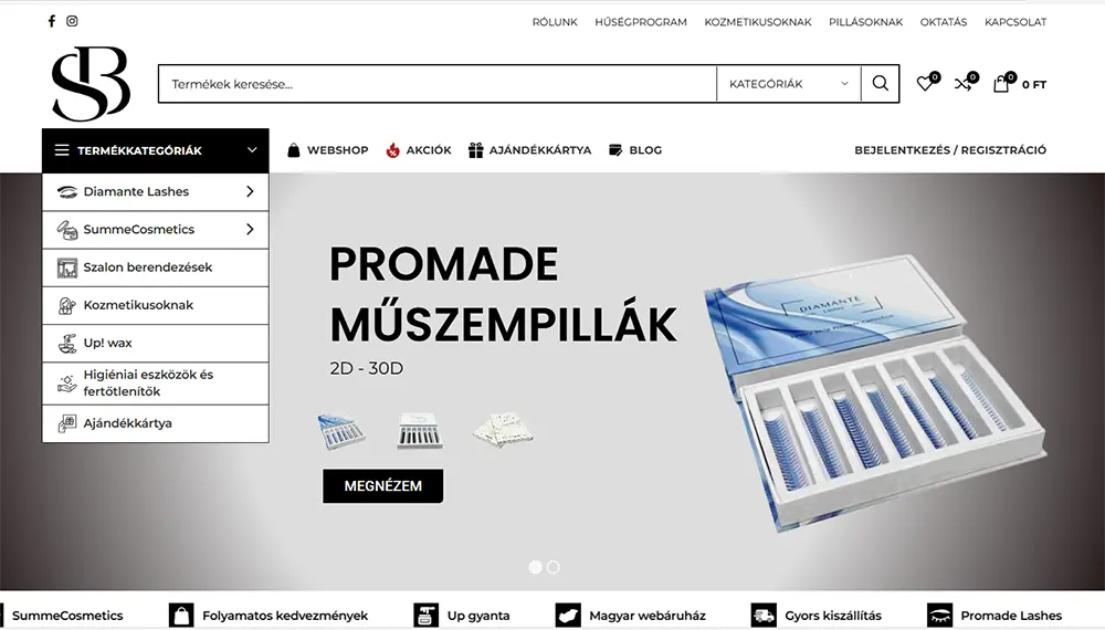 selunabeauty.hu - megújult weboldalunk